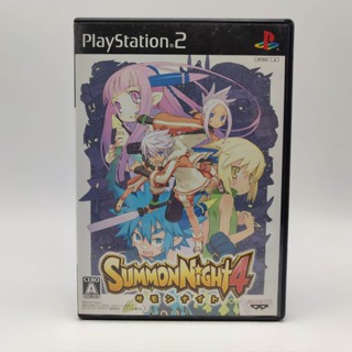 SUMMON NIGHT 4 แผ่นมีสภาพดี แผ่นแท้ PlayStation 2 [PS2] +มีกล่องใสสวมเพื่อเก็บสะสมให้+