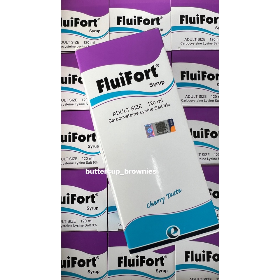 พร้อมส่ง Fluifort syrub 120ml Exp:23/8/24 น้ำเชื่อมลด ไอ ละลาย เสมหะ