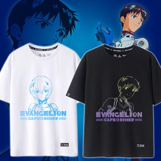 เสื้อยืด EVA พิมพ์ลาย Neon Genesis Evangelion No. สําหรับผู้ชาย เสื้อยืดแขนสั้น พิมพ์ลาย Ayabo Rei Nagisa Kaori Shinji แ