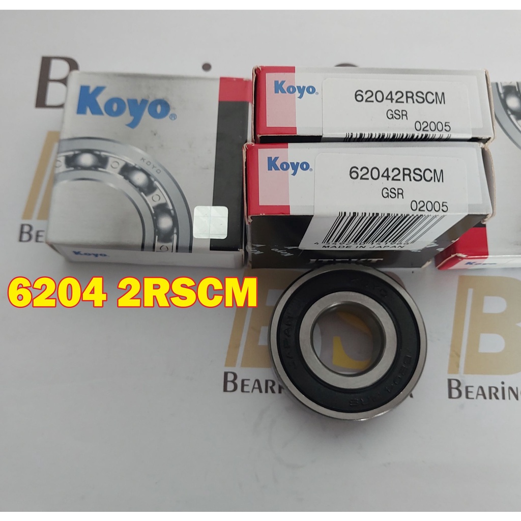 KOYO แบริ่ง 6204 2RSCM แบริ่งแบริ่ง 62042rs