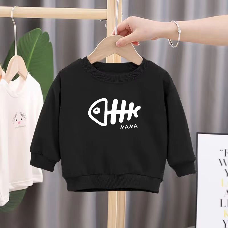 ผ้าบาง ๆ เสื้อกันหนาวฤดูใบไม้ร่วงยอดนิยมเด็กผู้ชายแฟชั่นเด็กผู้หญิง- -KFC-880371 ก้างปลา