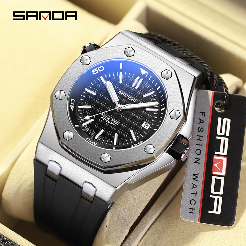 Sanda นาฬิกาข้อมือแฟชั่น เรืองแสง กันน้ํา หรูหรา สไตล์นักธุรกิจ ของขวัญ SD7031