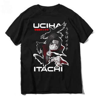 T-shirt เสื้อยืด พิมพ์ลายอนิเมะ DISTRO ITACHI UCIHA SHARINGAN AGX ANIMEGEARX S-5XL