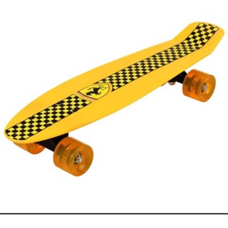 Ferrari Penny Skateboard เฟอร์รารี่ สเก็ตบอร์ด สี แดง สีเหลือง รุ่น FBP4 คละแบบ