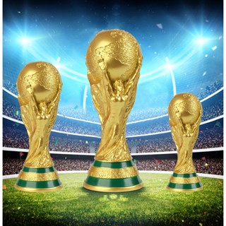 №❀∏WorldCup 2022  ถ้วยฟีฟ่า ถ้วยฟุตบอลโลก 1:1ตาทของจริง ขนาด36cm 21cm 13cm งานดี Qatar ถ้วยรางวัล ฟุตบอล ของที่ระลึก