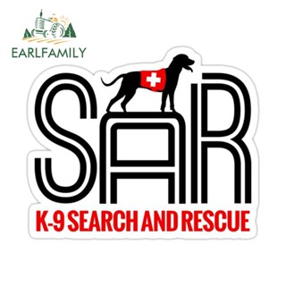 Earlfamily สติกเกอร์ไวนิล กันน้ํา ลายอนิเมะ Search and Rescue JDM VAN ขนาด 13 ซม. X 10.8 ซม. สําหรับติดตกแต่งตู้เย็น