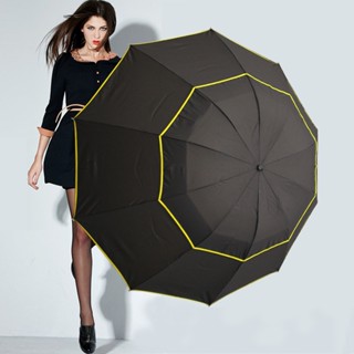 Oversized Double-layer Umbrella Large Foldable Business Umbrella Rain Sunny Umbrella Windproof Rain Umbrella for Men Wom