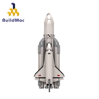 Buildmoc Spacecraft บล็อคตัวต่อ รูปจรวดอวกาศ 1:110 ของเล่นเสริมการเรียนรู้เด็ก 3844 ชิ้น MOC-91433