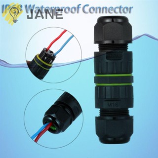 JANE New IP68  Wiring M16 M20 M25 Waterproof Cable Connector Electrical Sealed  Retardant AC Junction Box  Durable 2/3/4/5 Pin