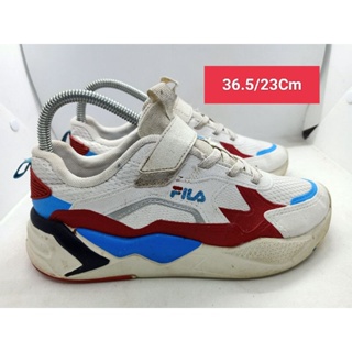 Fila Size 36.5 ยาว 23 รองเท้ามือสอง ผ้าใบ แฟชั่น ทำงาน ลำลอง เดิน  เที่ยว วิ่ง ออกกำลังกาย เกรด A+(P)