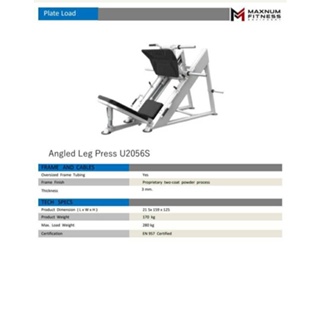 เครื่องฝึกกล้ามเนื้อขาแบบ 45 องศา Angle Leg Press