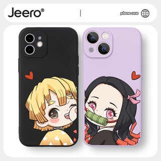 Jeero เคสไอโฟน เคสซิลิโคนนุ่มกันกระแทกการ์ตูนอนิเมะตลก เคสโทรศัพท์ Compatible for iPhone 14 13 12 11 Pro Max SE 2020 X XR XS 8 7 ip 6S 6 Plus HFF1858