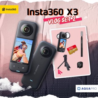 Insta360 X3 ใหม่! Vlog Set 2 โปรโมชั่น พร้อมอุปกรณ์เสริม ประกันศูนย์