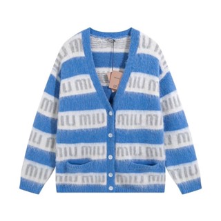 New Arrivals  Miu Miu Cardigan เสื้อคลุม เสื้อกันหนาว