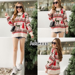 🌈🌿🌼🌸🌺🧡❤️🇰🇷 Knit Christmas Long Sleeve Top