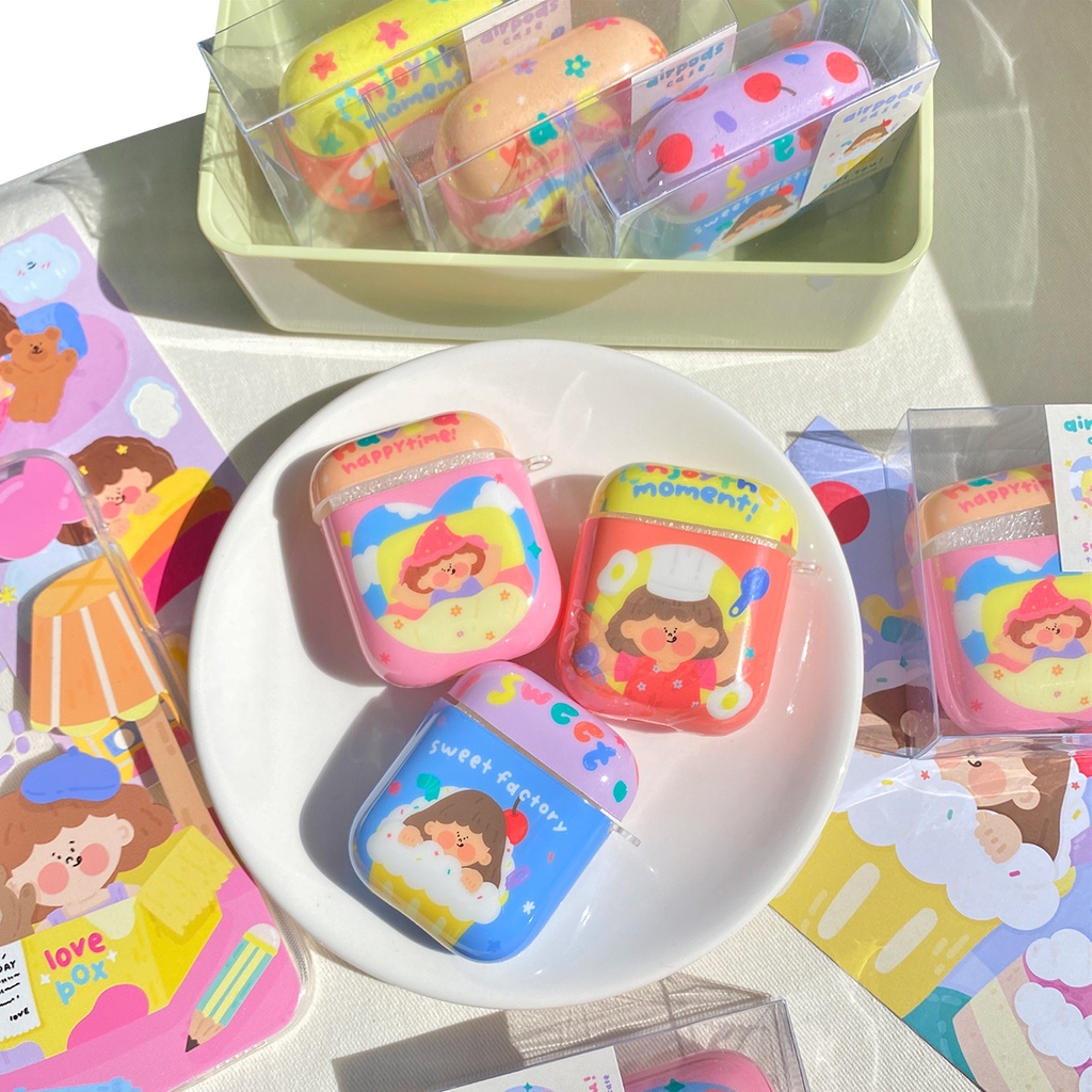 ✏️ เซลล้างสต๊อกของมีตำหนิค่า 🍮today silicone airpods case✨ (ไม่รวมพวงกุญแจนะคะ)