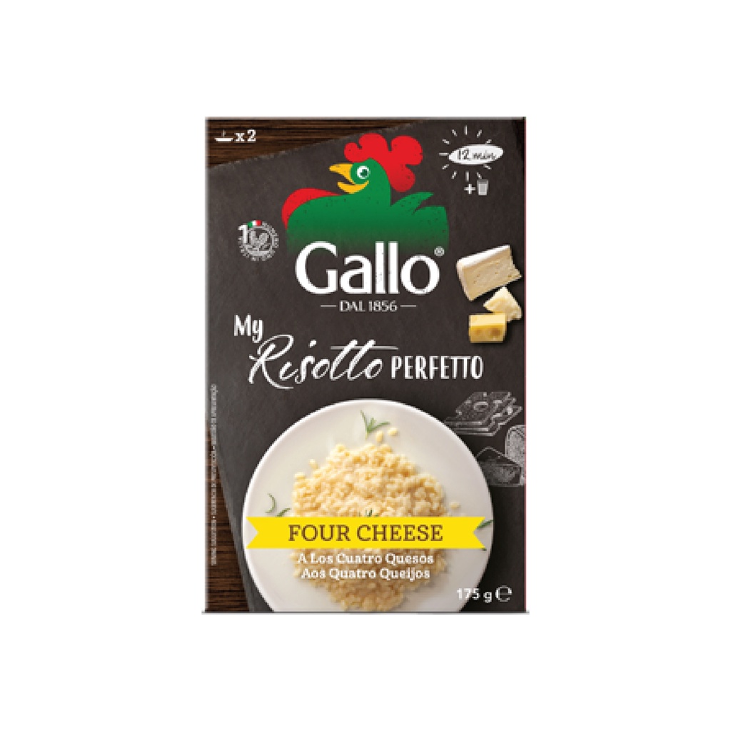 ริสโซ่กาโล ข้าวริซอตโต้ผสมชีส ขนาด 175 กรัม RISO GALLO RISOTTO PRONTO CHEESE 175 G.