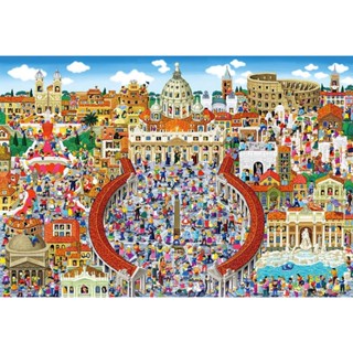 1000 pieces Jigsaw Puzzle Famous Places in Rome 26 x38cm