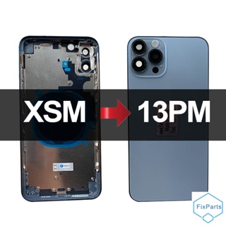 ฝาครอบแบตเตอรี่ ด้านหลัง DIY สําหรับ iPhone XS Max to 13 Pro Max iPhone XS Max like 13 Pro Max