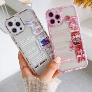 -พร้อมส่งในไทย-เคสซิลิโคนลายหมีใส TPU นิ่ม สำหรับรุ่น 14/14PRO 14 PROMAX 13/13PRO 13PROMAX 12 11 XS #243