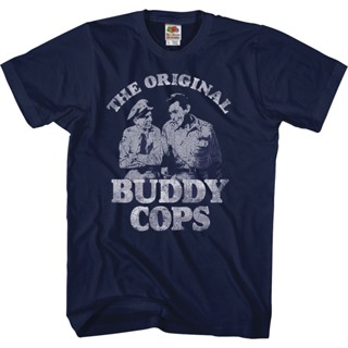 Original Buddy Cops Andy Griffith Show T-Shirt เสื้อคู่รัก เสื้อเชิ้ต
