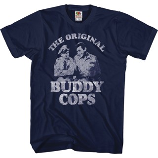 Original Buddy Cops Andy Griffith Show T-Shirt เสื้อคู่รัก เสื้อเชิ้ต