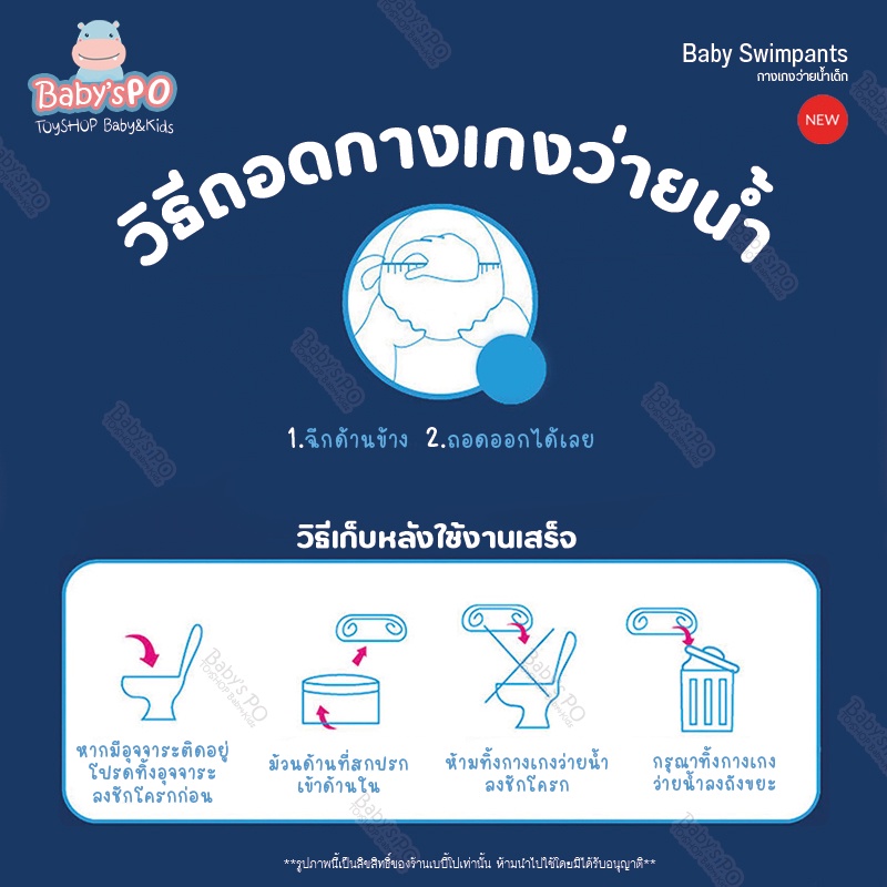12.12SALE โค๊ดลดพร้อมส่ง 🔥 แพมเพิสว่ายน้ำ เด็ก แพมเพิสเล่นน้ำ ผ้าอ้อมสำหรับว่ายน้ำ ใส่สบาย ไม่บวมน้ำ ผ้าอ้อมว่ายน้ำเด็ก - รูปที่ 5