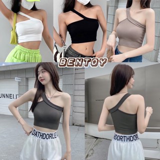 Bentoy(bratop1862)บราเดี่ยว เสื้อสายเดี่ยวมีฟองน้ำ ดีเทลสายข้างเดี่ยว