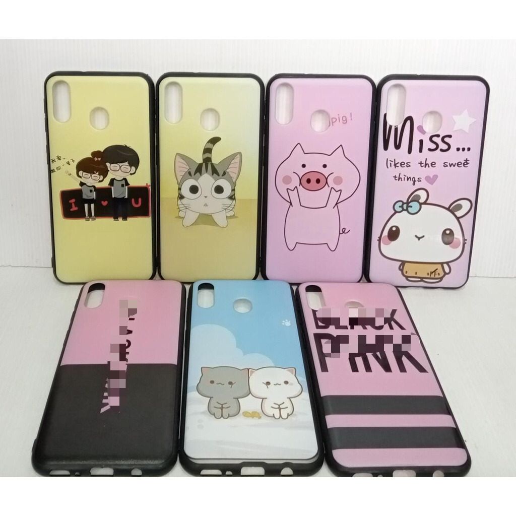 B.PINK CASE SAMSUNG A70, J2 CORE, J4+,J6+,J8,M10,M20,A50