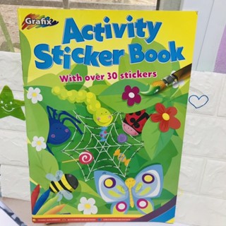 Activity Sticker Book  With over 30 stickers  ปกอ่อนเล่มใหญ่