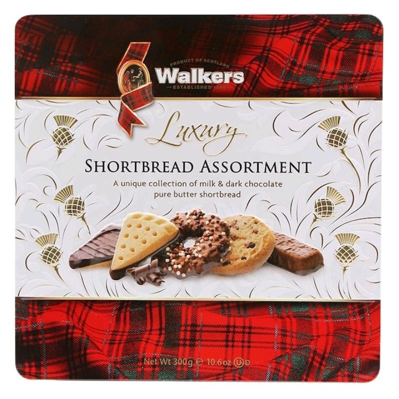 วอกเกอร์ คุกกี้รวมรสช็อกโกแลตช็อตเบรด Walkers Scottish Biscuit Chocolate Assortment 300g