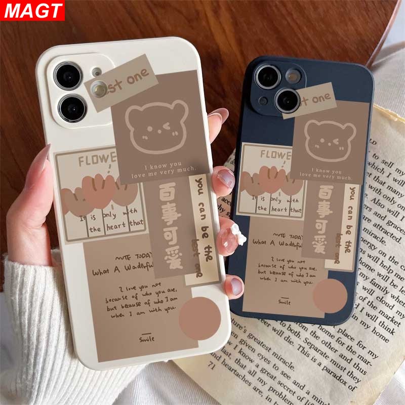 Samsung A55 5G A05S A14 A04S A13 A03 A03S A23 A24 A22 A53 A73 A33 A21S A12 A02S A11 A51 A10 A30 A50 A52 A20S A10S M12 J4 Plus J7 Pro Prime Pepsi ป ้ ายสติกเกอร ์ หมีสีน ้ ําตาลกรณี MAGT