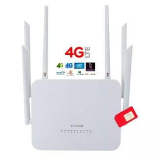 4G 3G Router เราเตอร์ ใส่ซิม 1200Mbps Dual Band 2.4G+5GHz 6 Externa+Internal High gain