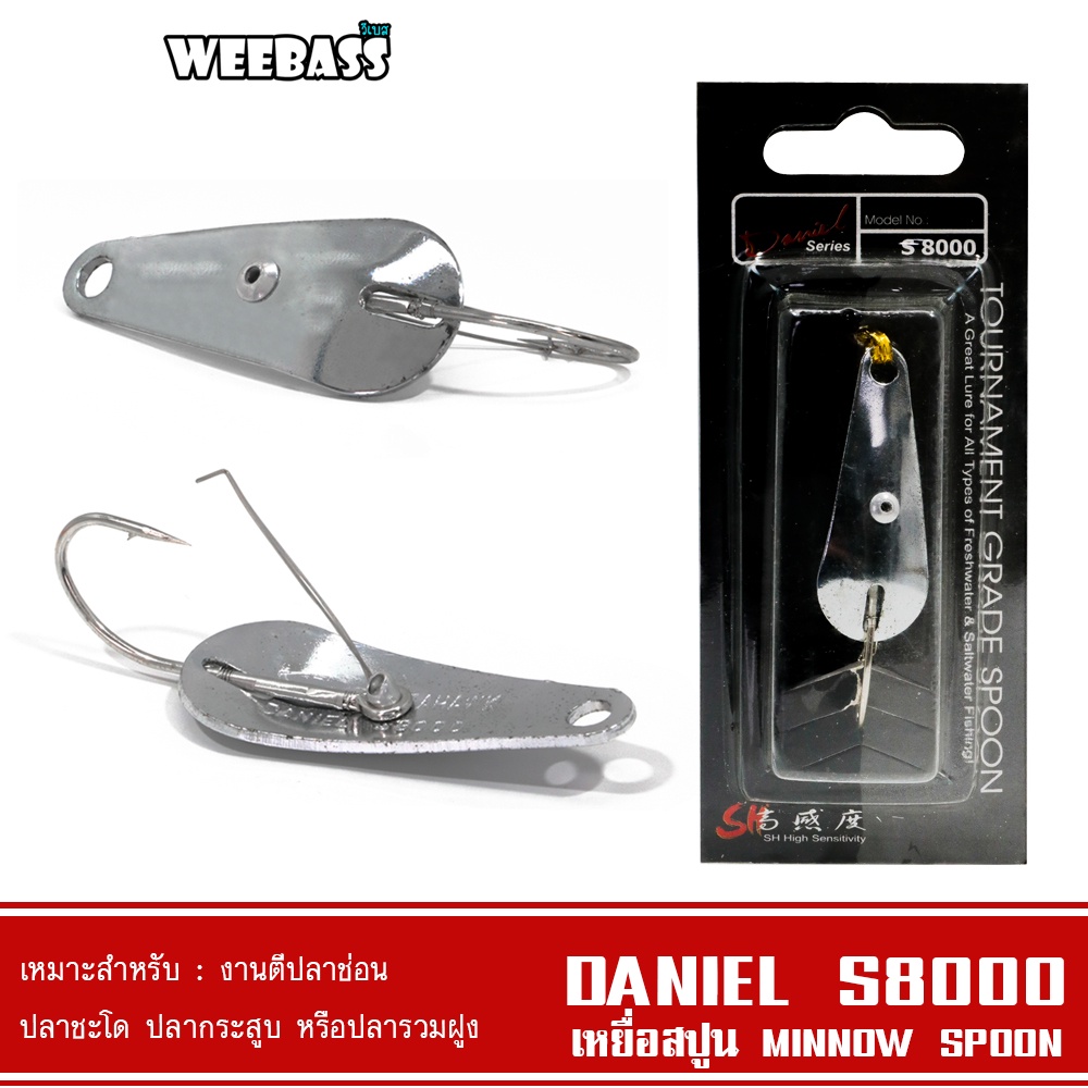 WEEBASS เหยื่อสปูน - รุ่น 3016 ATOM สปูน เหยื่อตกปลา (โล๊ะสต๊อก)