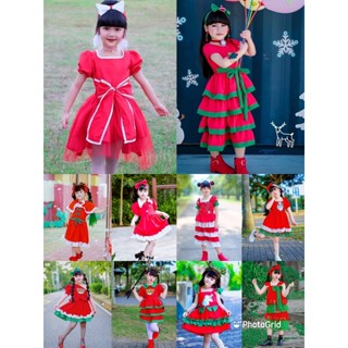 (รหัสKK)ชุดเด็ก​ ชุดซานตาคลอส​ santy ซานต้า ซานตี้ แซ​นตี้​ แซนตาคลอส ชุดคริสต์มาส​ christmas​ santa​