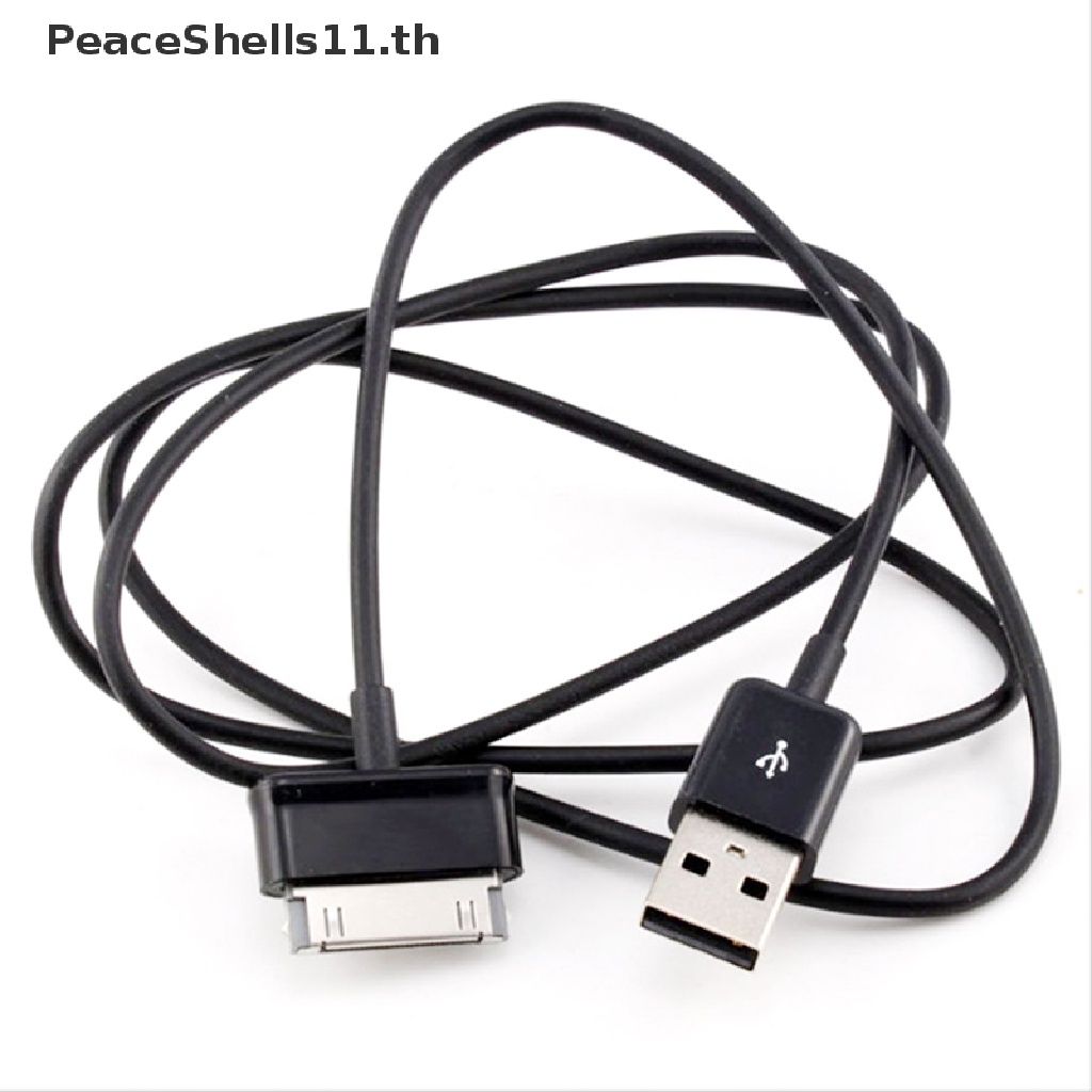 Peaceshells BK สายชาร์จซิงค์ USB สําหรับแท็บเล็ต Samsung Galaxy Tab 2 Note 7.0 7.7 8.9 10.1
 .