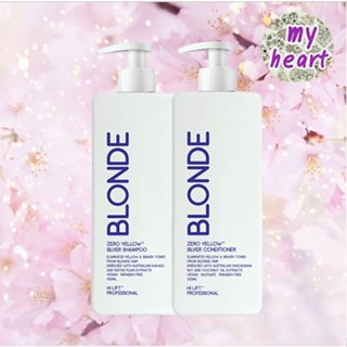 Hi Lift Blonde Zero Yellow Silver Shampoo/Conditioner 350 ml. ช่วยขจัดโทนสีเหลืองและสีทองเหลืองที่ไม่ต้องการออกจากผมบลอน