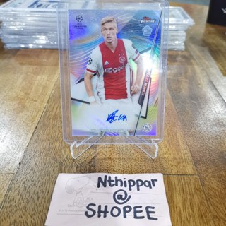 ขาย การ์ด Topps Finest UCL 2020-21 Kenneth Taylor Ajax Auto Autograph Uefa Champions League การ์ดฟุตบอล การ์ดนักฟุตบอล