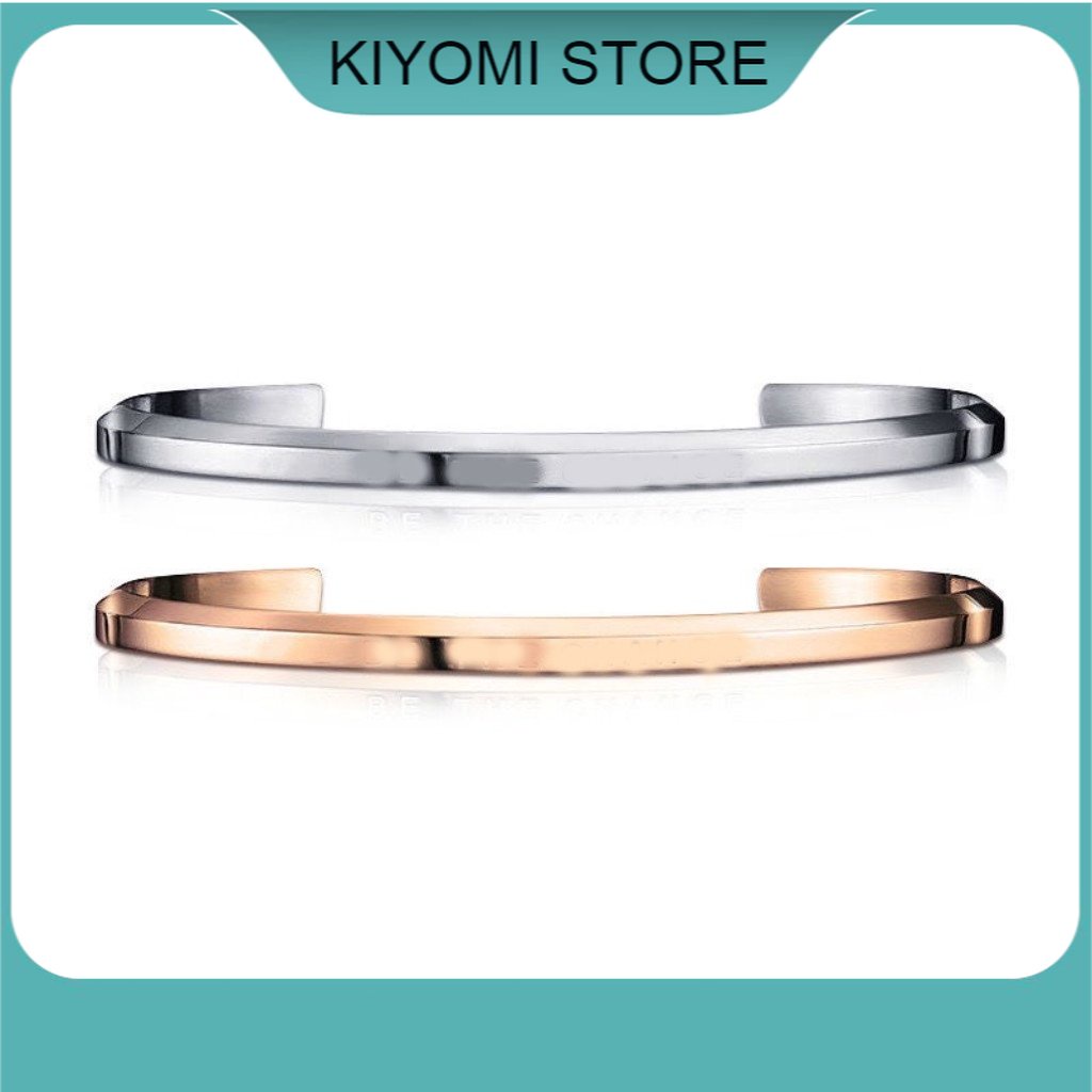 กําไลข้อมือสแตนเลสสวยงามฟรีไซส์กล่องเต็ม 1 ปี KIYOMI STORE