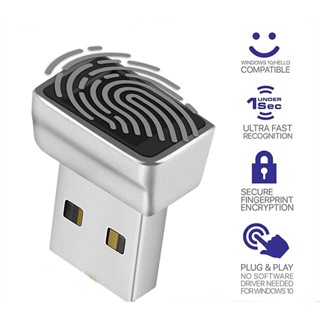 โมดูลอ่านลายนิ้วมือ USB สําหรับ Windows 8 10 11 Hello Biometric Scanner Padlock สําหรับแล็ปท็อป PC Fingerprint Unlock Module