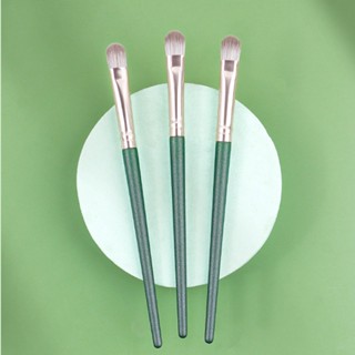 Single eye shadow Brush Green Portable Soft Hair Long Rod Wood Handle Makeup Tool