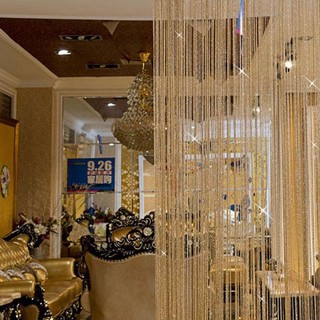 Mành Rèm Cửa Làm Vách Ngăn Phòng Sợi Dù Đính Kim Tuyến Lấp Lánh 1m x 2m Trang Trí Nhà Cửa Anhome R1