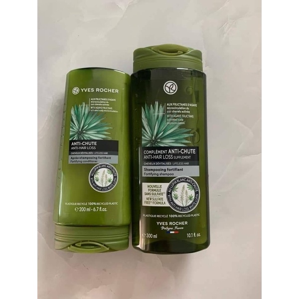 Yves Rocher BHC Anti Hair Loss Shampoo 300ml ⭕️แพคคู่แชมพู+ครีมนวด⭕️