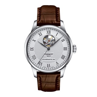 Tissot Le Locle Powermatic 80 Open Heart ทิสโซต์ เลอ โลค พาวเวอร์เมติค T0064071603301 สีเงิน นาฬิกาผู้ชาย