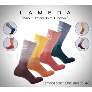 *SALE*ถุงเท้าปั่นจักรยาน Lameda “ No Cross No Crow “