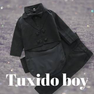 พร้อมส่ง ชุดออกงานเด็ก Boy tuxedo long tail