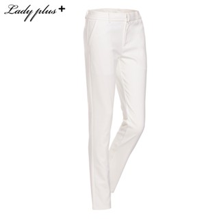 Lady Plus กางเกงขายาว | Long Pants 7047PL กางเกงทำงาน ทรงสลิม สีขาว