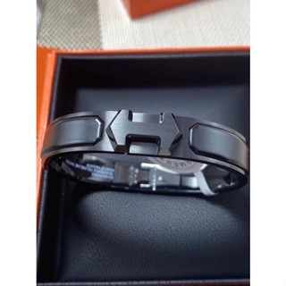 พร้อมส่ง New HERMES Clic Clac H Bracelet so black (Ori)เทพ