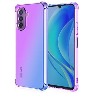 Huawei nova Y70 Y90 nova 10 Pro 7 SE เคสกันกระแทกไล่ระดับสีสีสันสดใส nova 10 5G Soft Crystal Air Bag Armor Cover