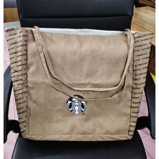 Starbucks MI Brown Hemp Tote Bag